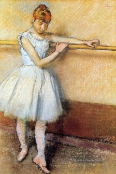  Pre Malerei - Tänzer am Barre Edgar Degas circa 1880 Impressionismus Ballett Tänzerin Edgar Degas